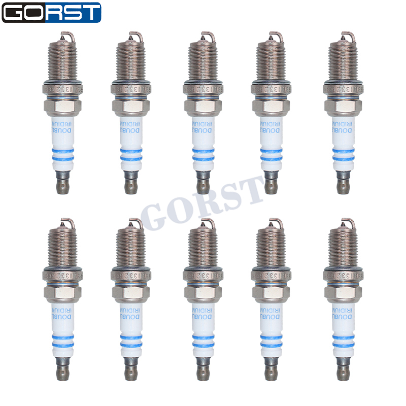 10Pcs M14x1.25 Double Iridium  - Bosch Spark Plug Iridium 评论和价格